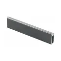 Vamzdis stačiakampis su silikonine apsauga, 30x12mm, L3000mm, antracitas