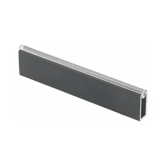 Vamzdis stačiakampis su silikonine apsauga, 30x12mm, L3000mm, antracitas