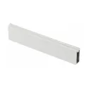 Rectangular rail with silicone protection, 30x12mm, L3000mm, white
