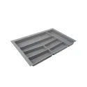 Cutlery tray, 740x392mm, grey
