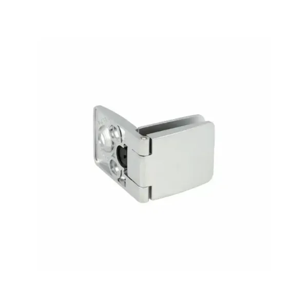 Hinge glass/wood SQUARE II intermediate matt chrome