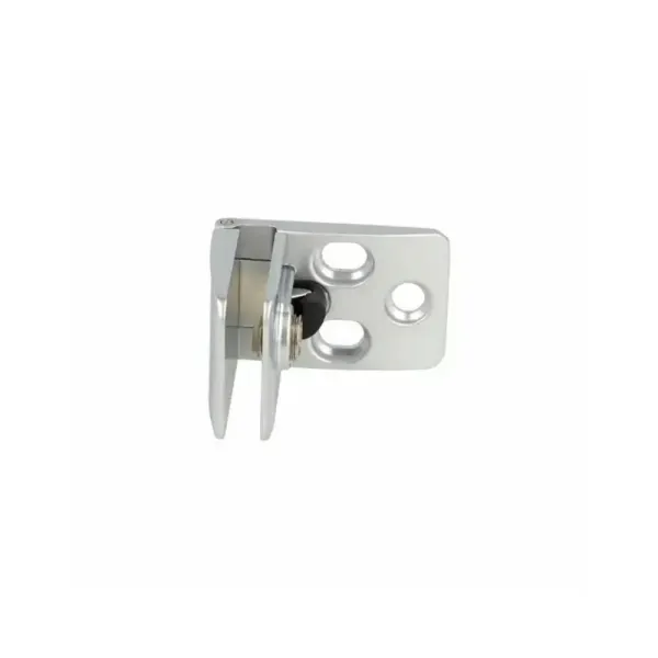 Hinge glass/wood SQUARE II intermediate matt chrome