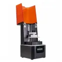 Hinge glass/wood SQUARE II intermediate matt chrome