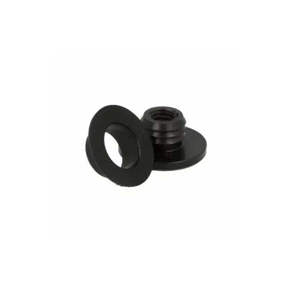 Fixing cap, for hinge "Easy", M6, 20x9mm, stainless steel, black