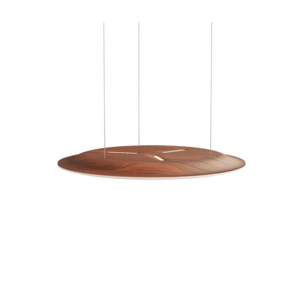 Pendant light, Nimbus Lighting Pad Lounge Vario, acoustic pad, white/mahogany