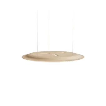 Pendant light, Nimbus Lighting Pad Lounge Vario, acoustic pad, white/oak