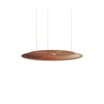 Pendant light, Nimbus Lighting Pad Lounge Vario, acoustic pad, grey/mahogany