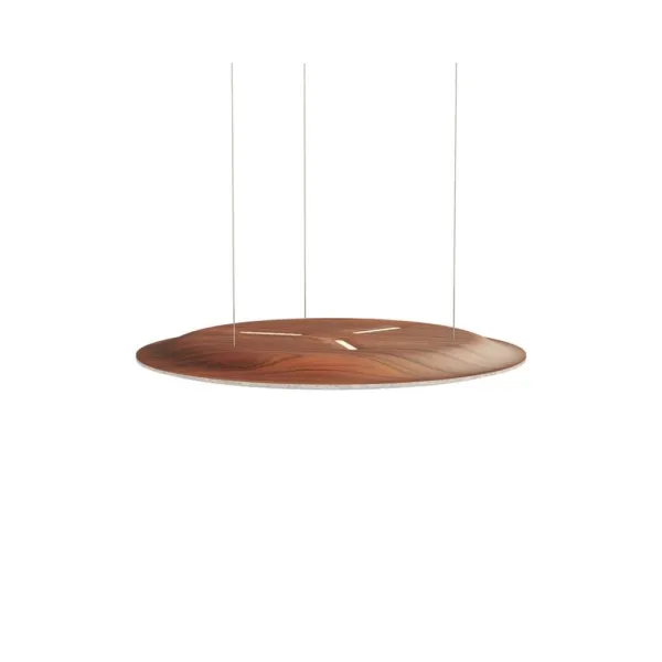 Pendant light, Nimbus Lighting Pad Lounge Vario, acoustic pad, grey/mahogany