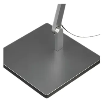 Baseplate for Roxxane Office luminaire, steel, matt silver