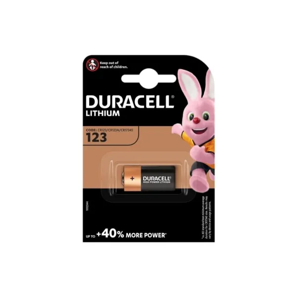 Lithium battery Duracell CR123A 3V for MIFARE1 MINI lock