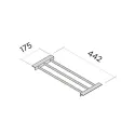 Įdėklas kelnėms MODUS Closet 175x442mm, tamsi ruda metallic