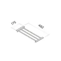 Insert for pants MODUS Closet 175x482mm, dark brown metallic