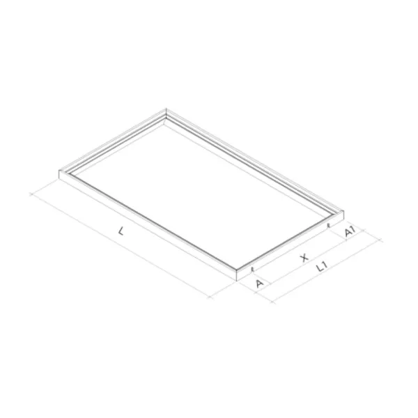 Lentynos rėmas MODUS G500-520mm, P450-599mm, tamsi ruda metallic