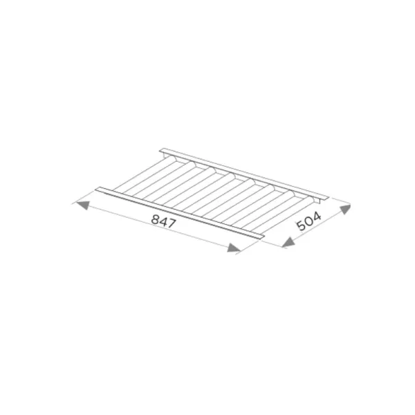 Įdėklas buteliams MODUS Kitch, G500/520mm, P900-1199mm. tamsi ruda metallic