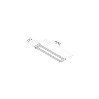 Įdėklas buteliams MODUS Kitch G520mm, 100x505mm, tamsi ruda metallic