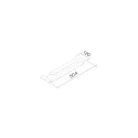 Įdėklas taurėms MODUS Kitch 100x441mm, tamsi ruda metallic