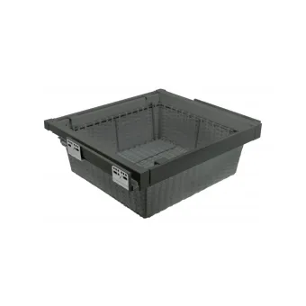 Drawer with rattan basket W700mm with soft closing, gray anthracite