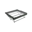 Drawer for shoes W800mm with soft closing, gray anthracite