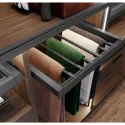 Drawer for trousers W800mm, with soft closing, gray anthracite