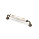 Handle CC128mm L144mm retro bronze ceramic