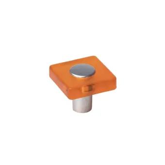 Handle, for children's room, 30x30mm orange