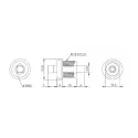 Push Button Lock "Mini", Ø12x10mm, CPL, KA:35, CK SISO