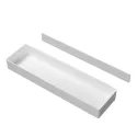 Multi-functional tray ATAS-L, for door installation, 444x149x50mm, white