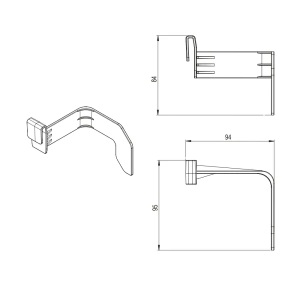 Bottle dividers (4 pcs) for Hyper pull out Cargo basket, anthracite