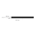 COB LED strip light M2, 24V, 3mm, monochrome, 3.8W/m, warm white 4000K, 5m