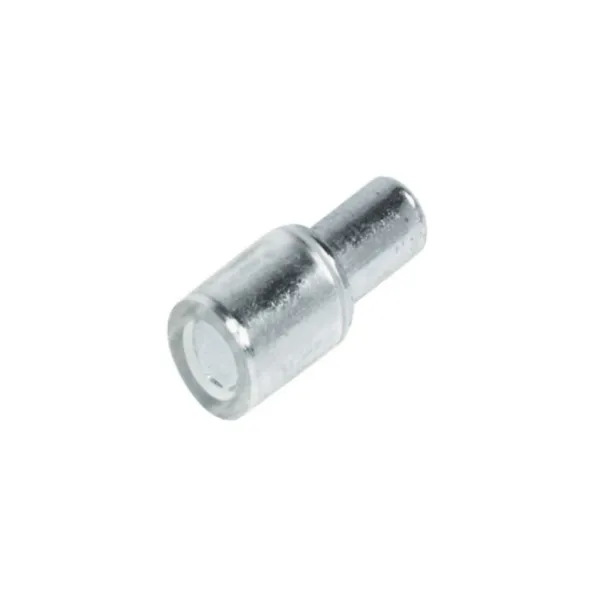 Shelf support, for inserting into drill hole Ø5mm, steel with plastic cap