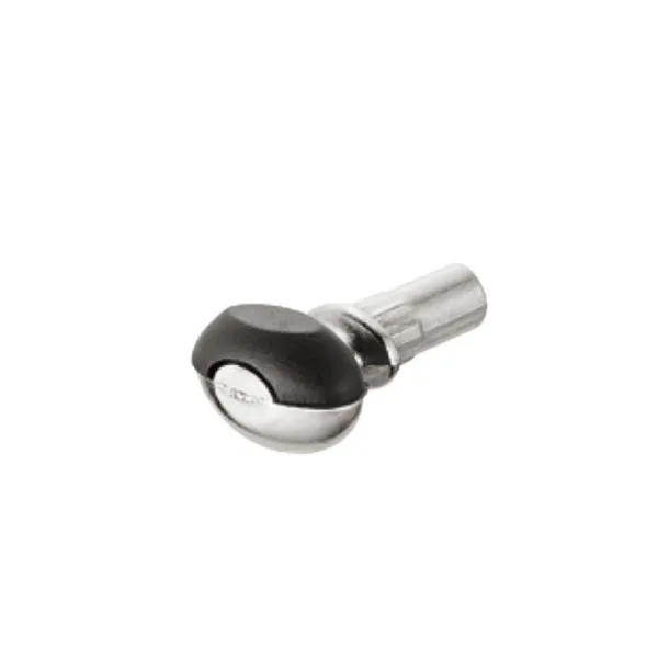 Laikiklis stiklo lentynai 5mm, nikelis/juoda