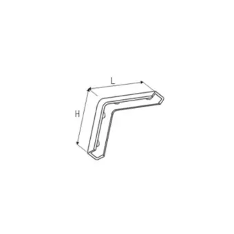 Shelf support L240mm brown
