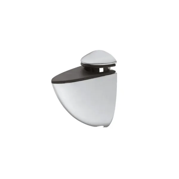 Shelf support with clamp, Design, for wood and glass