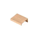 Profile handle HEXI, screw fixing, CC32mm L50mm polished gold 