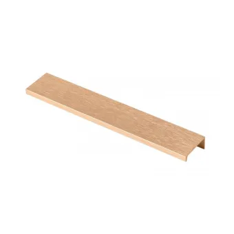 Profile handle HEXI, screw fixing, CC96mm L150mm polished gold 