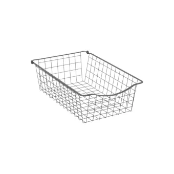 Wire basket Norscan, W400mm, H150mm, Ø500mm, dark grey