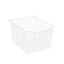 Wire basket Norscan, W500mm, H330mm, Ø500mm, white