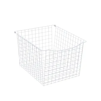 Wire basket Norscan, W500mm, H330mm, Ø500mm, white