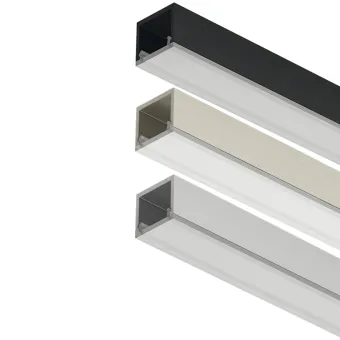 Profilis LED išorinis 2101 aliuminis L3000mm, matinis chromas