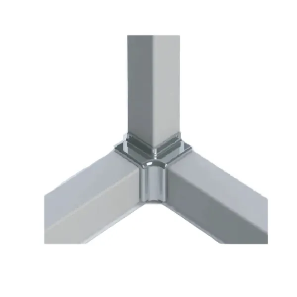 Staljuostė aliuminio 15,5x15,5mm, L4200mm, balta