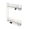 Krepšys CARGO šoninis No.15, dešinės pusės, P150mm, pilno ištraukimo su švelniu uždarymu/pritraukimu, Classic, chromas