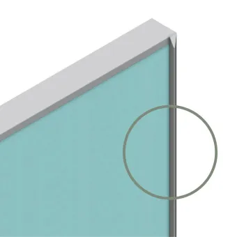 Profilis rėmeliui 2147, su rankenėle, L3000mm, aliuminis, tamsiai ruda metallic