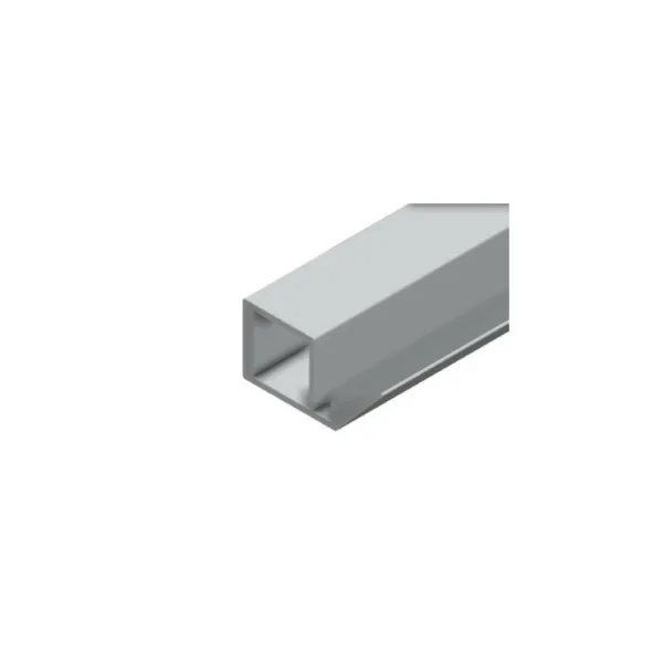 Aluminium profile 2147, with handle, L3000mm, aluminium, brown metal grey