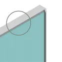 Profilis rėmeliui 2147, L3000mm, aliuminis , tamsiai ruda metallic