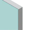 Frame profile 2368, glass for glue fixing, L3000mm, aluminium, brown umber metallic