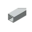 Frame profile 2368, glass for glue fixing, L3000mm, aluminium, brown umber metallic