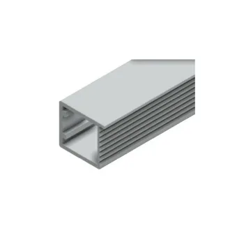 Frame profile 2368, glass for glue fixing, L3000mm, aluminium, brown umber metallic
