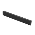 Vamzdis stačiakampis su silikonine apsauga, 30x12mm, L3000mm, juoda matinė