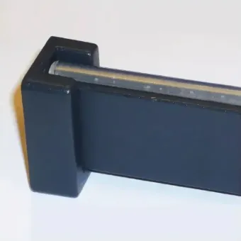 End cap for 30x12 mm tube, black matt