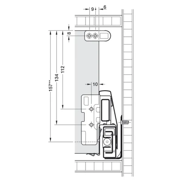 Paaukštinimai stalčiui Matrix Box P Plus apvalūs L500mm, pilka